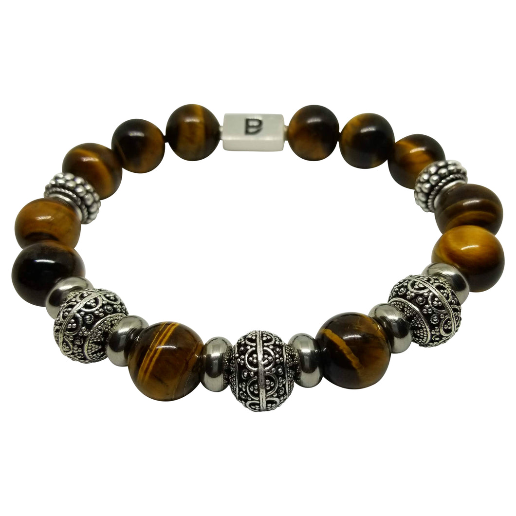 Brown and Silver Premium Bracelet