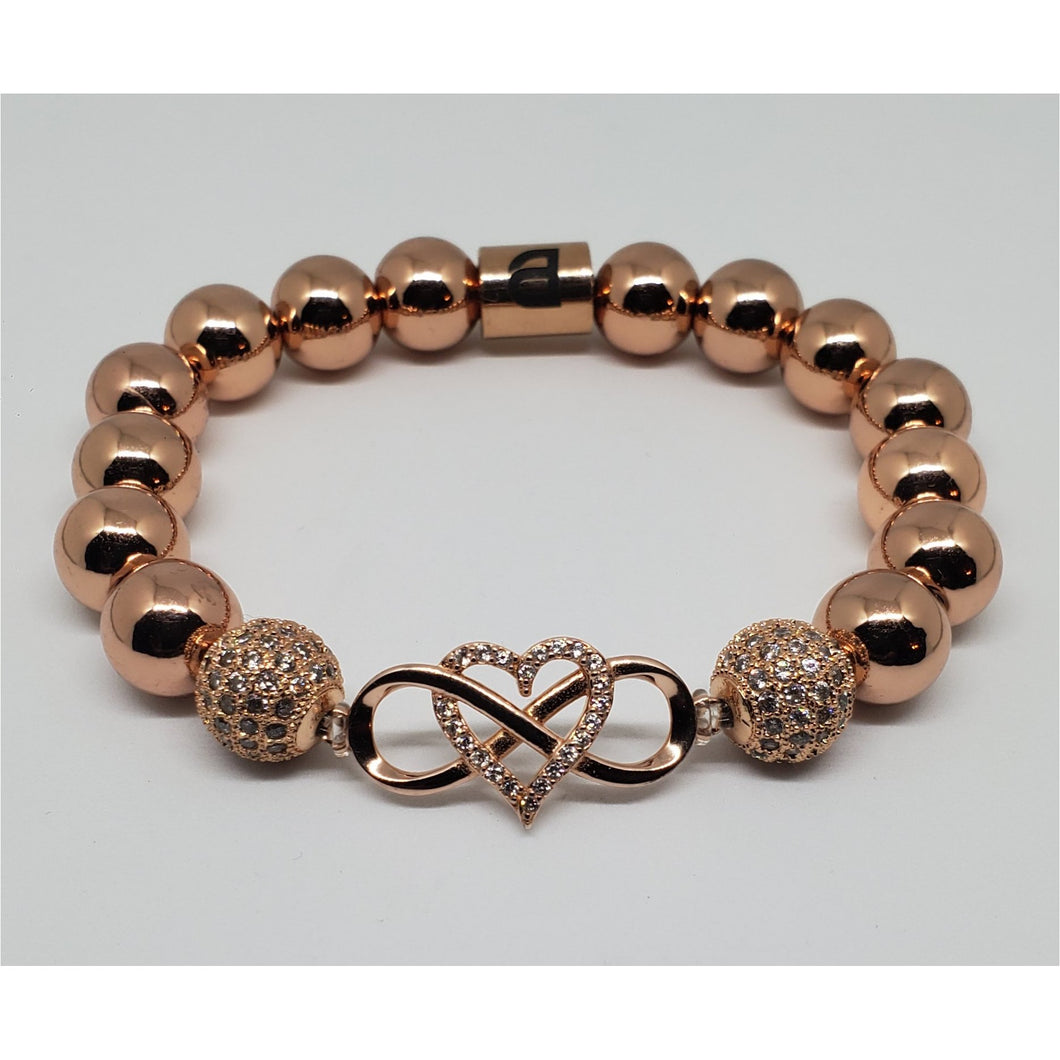 Rose Gold Infinity Bracelet