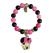 Children's Glittered Minnie Mouse Charm Bracelet