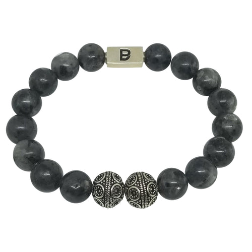Men's Gray and Silver Bracelet