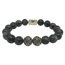 Men's Gray and Silver Bracelet