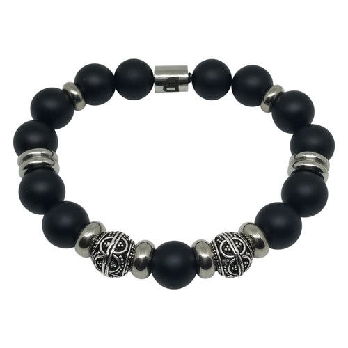 Black and Silver Bracelet