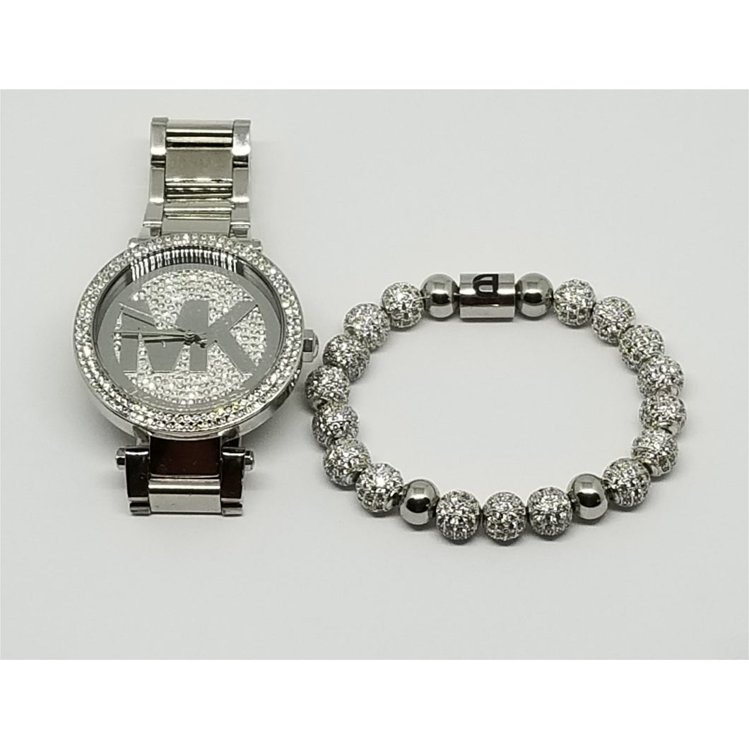 Silver and Crystal Bracelet-Ladies Version