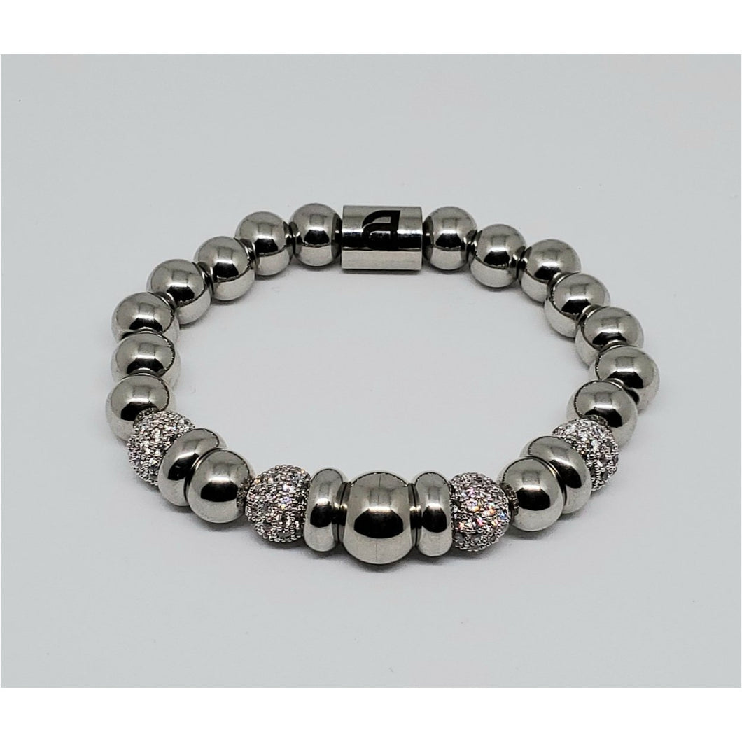 Silver Crystal Bracelet-ladies version