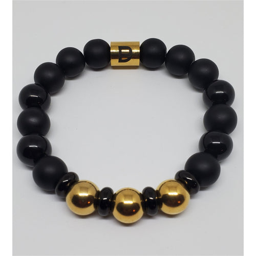Black and Gold Bracelet