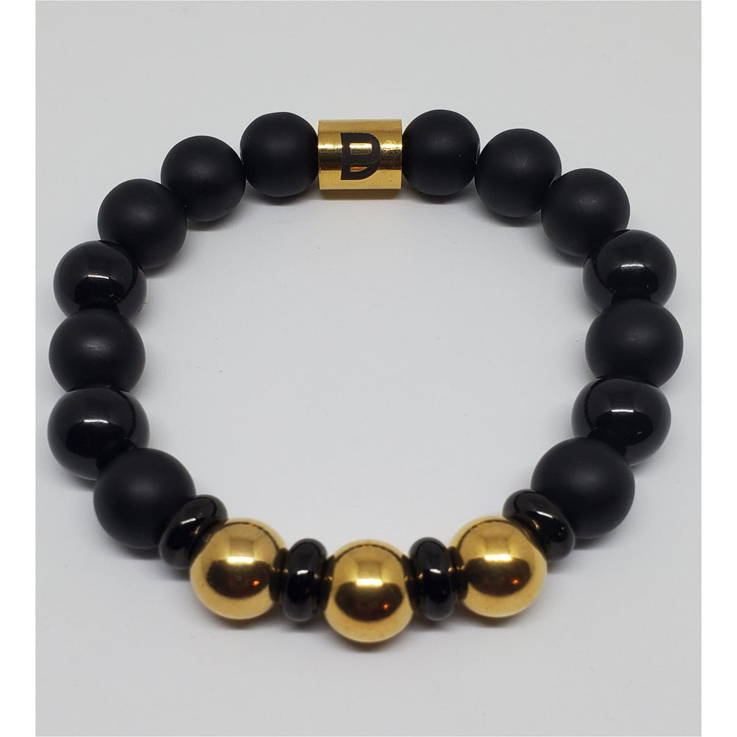 Black and Gold Bracelet