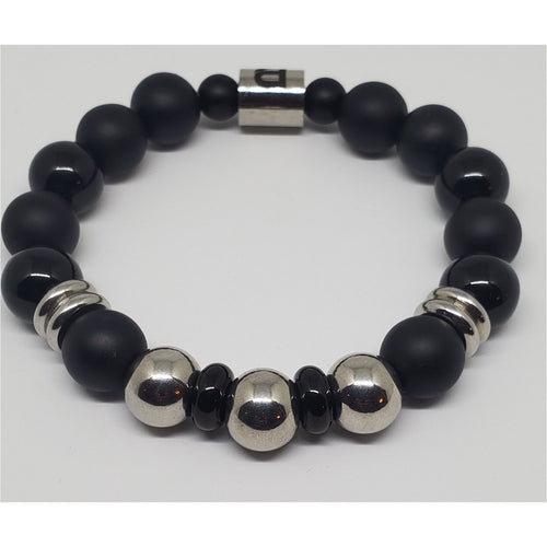 Black and Silver Base Bracelet