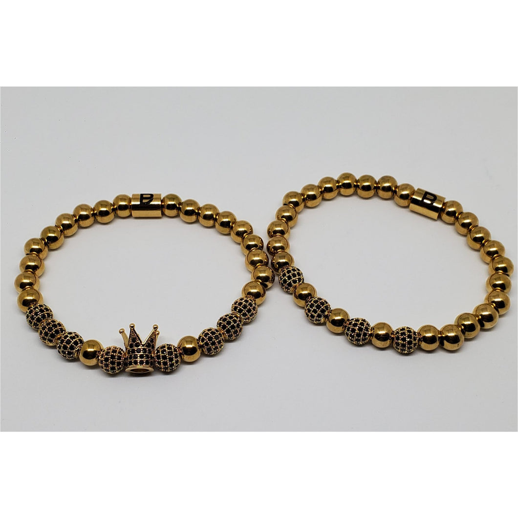 Gold and Black Crown Set