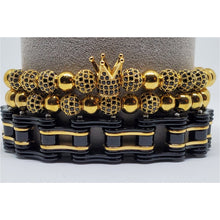 Gold and Black King Stackable
