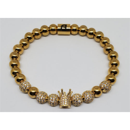 Single Clear Crown Bracelet