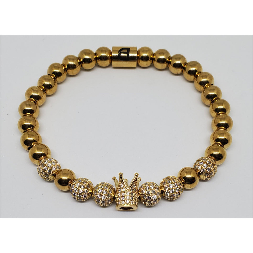 Single Clear Crown Bracelet