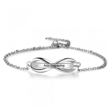 925 Sterling Silver Engraved Ladies Bracelet