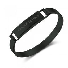 Stainless Steel Engraved Bracelet