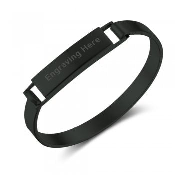 Stainless Steel Engraved Bracelet