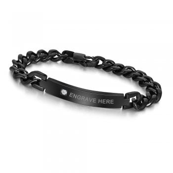 Titanium Engraved Bracelet