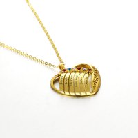 Personalized Six Name Birthstones Necklace