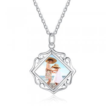925 Sterling Silver Photo Necklace