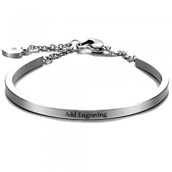Stainless Steel Engraved Bracelet