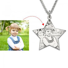 925 Sterling Silver Star Photo Necklace