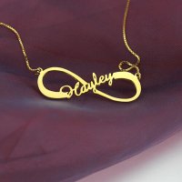 925 Sterling Silver 8-Shaped English Necklace