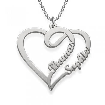 925 Sterling Silver Couple Necklace