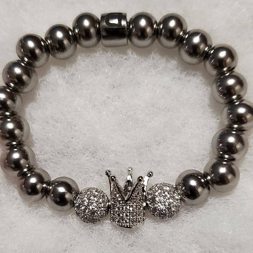 Toddler Silver King Bracelet
