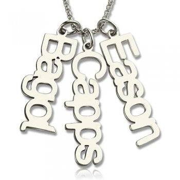 Personalized Three Name Necklace