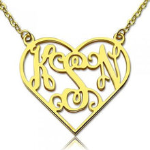 Personalized Three Letter Monogram Necklace