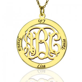 Personalized Monogram and Name Necklace