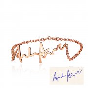 Stainless Steel Engraved  Signature Bracelet