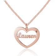 Personalized Name and Birthstones Necklace